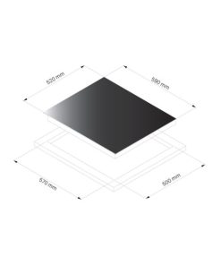 Bếp từ âm Dudoff Ivy A3BT60 có 3 vùng nấu - 9