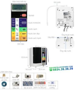 Máy lọc nước ion kiềm Kangen LeveLuk SD501 7 tấm điện cực - 38 Máy lọc nước ion kiềm Kangen LeveLuk SD501 7 tấm điện cực - 37