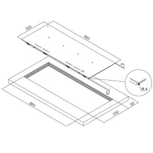 BẾP TỪ 4 VÙNG NẤU DUDOFF IVY F4W MÀU TRẮNG - 9