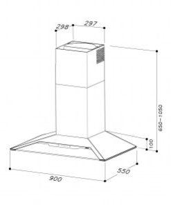 MÁY HÚT MÙI ÁP TƯỜNG DUDOFF JUPITER W - 10 MÁY HÚT MÙI ÁP TƯỜNG DUDOFF JUPITER W - 9