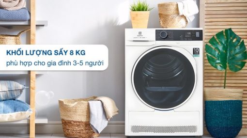 Máy sấy bơm nhiệt Electrolux 8 kg EDH804H5WB - 21