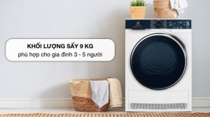 Máy Sấy Bơm Nhiệt Electrolux 9 Kg EDH903R9WB - 39