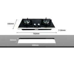 Bếp gas âm kính VITORIO-2B(SV) - 5