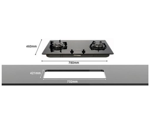 Bếp gas âm kính GSS-2NS - 3