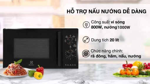 Lò vi sóng có nướng Electrolux EMG20K22B 20 lít - 7