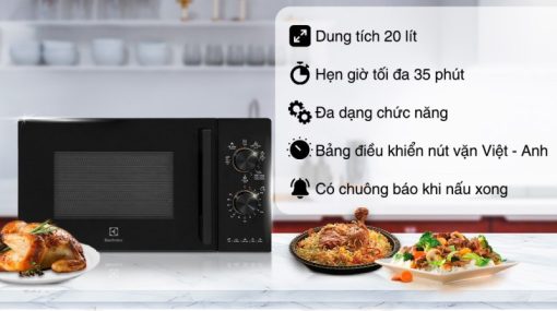 Lò vi sóng có nướng Electrolux EMG20K22B 20 lít - 5