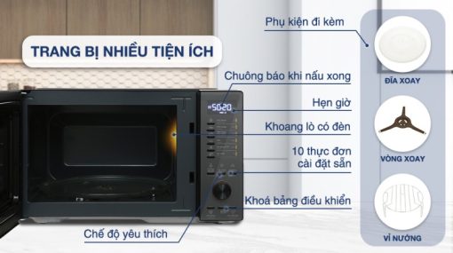 Lò vi sóng kết hợp nướng Electrolux EMG25D22BM - 7