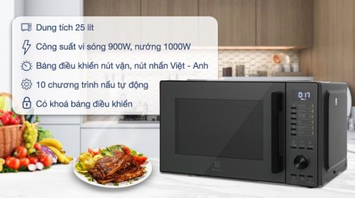 Lò vi sóng kết hợp nướng Electrolux EMG25D22BM - 5