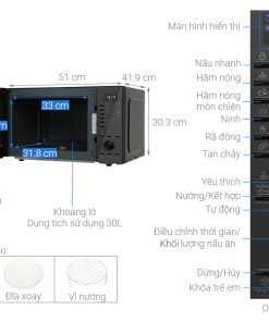 Lò vi sóng có nướng Electrolux EMG30D22BM - 19