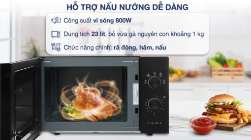 Lò vi sóng Electrolux EMM23K22B 23 lít - 13
