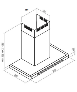 MÁY HÚT MÙI ÁP TƯỜNG DUDOFF MALTA - 10 MÁY HÚT MÙI ÁP TƯỜNG DUDOFF MALTA - 9