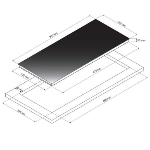 Bếp âm kết hợp điện từ Dudoff Mia F3B - 5