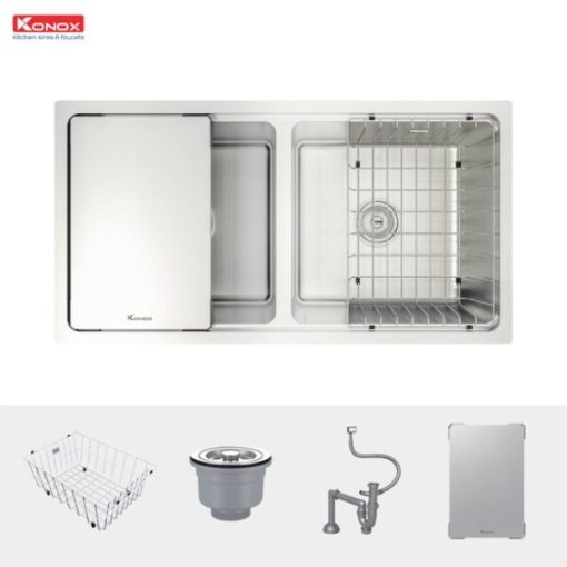 Chậu rửa bát KONOX KN8646DU DEKOR - 5