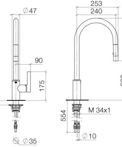 VÒI RỬA DUDOFF PLATIUM CAMELLA - 10 VÒI RỬA DUDOFF PLATIUM CAMELLA - 9