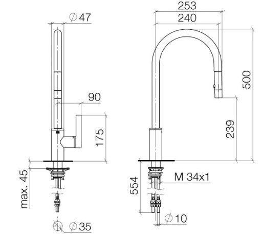 VÒI RỬA DUDOFF PLATIUM CAMELLA - 5