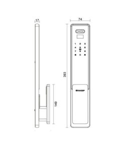 Khoá thông minh Sharp S6-FV Brown - 11