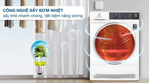 Máy sấy bơm nhiệt Electrolux 8 kg EDH804H5WB - 23