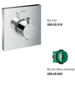 Bộ trộn sen tắm âm điều nhiệt Hansghore ShowerSelect lưu lượng nước lớn Hafele 589.50.365