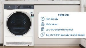 Máy sấy bơm nhiệt Electrolux 8 kg EDH803Q7WB - 27