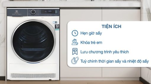 Máy sấy bơm nhiệt Electrolux 8 kg EDH803Q7WB - 5