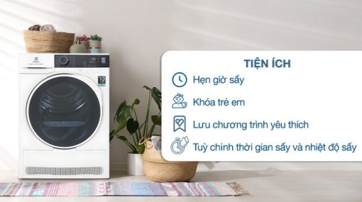 Máy sấy bơm nhiệt Electrolux 8 kg EDH804H5WB - 7