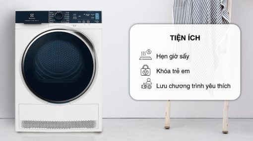 Máy Sấy Bơm Nhiệt Electrolux 9 Kg EDH903R9WB - 5