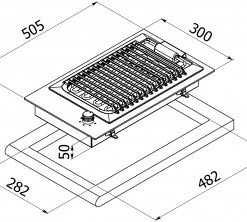 Bếp nướng Domino Dudoff PLUTO - 9