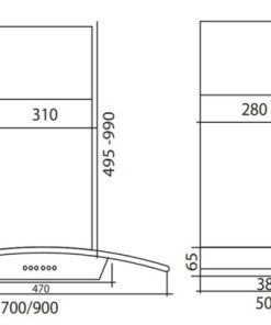 Máy Hút Mùi Giovani G-90PRS - 16 Máy Hút Mùi Giovani G-90PRS - 15