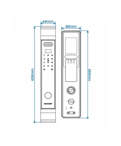 Khoá thông minh Sharp S9-FV Brown - 9 Khoá thông minh Sharp S9-FV Brown