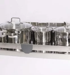 GIÁ XOONG NỒI INOX ĐÁY ĐẶT ÂM TỦ EURONOX EU1.80 - 12 GIÁ XOONG NỒI INOX ĐÁY ĐẶT ÂM TỦ EURONOX EU1.80