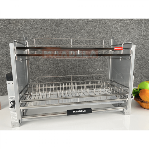 Giá bát đĩa nâng hạ Inox 304 cho tủ bếp trên Maadela MP-G30-2.90 - 3