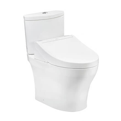 Bàn cầu hai khối kèm nắp rửa điện tử WASHLET TOTO CS838CDW17 - 1