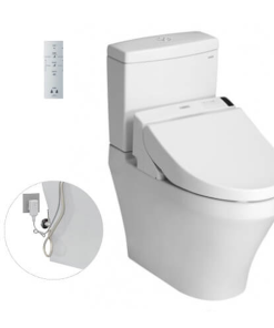 Bàn cầu hai khối kèm nắp rửa điện tử WASHLET TOTO CS948DW6