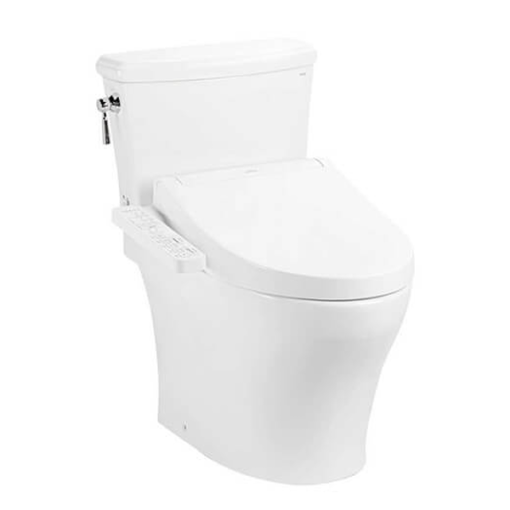 Bàn cầu hai khối kèm nắp rửa điện tử WASHLET TOTO CS986CGW17 - 1
