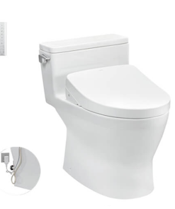 Bàn cầu một khối kèm nắp rửa điện tử WASHLET TOTO MS188VKW14