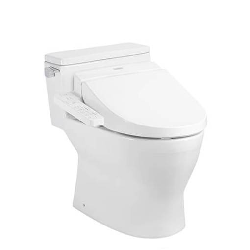 Bàn cầu một khối kèm nắp rửa điện tử WASHLET TOTO MS188VKW6 - 1