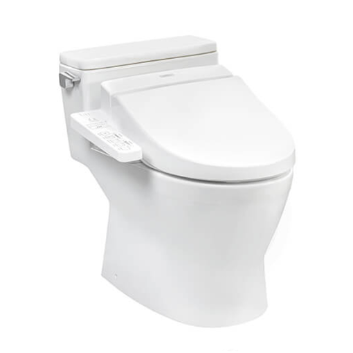 Bàn cầu một khối kèm nắp rửa điện tử WASHLET TOTO MS188VKW7 - 1