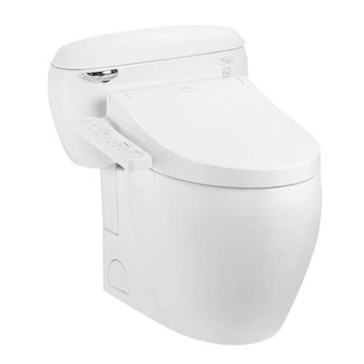 Bàn cầu một khối kèm nắp rửa điện tử WASHLET TOTO MS366W16 - 1