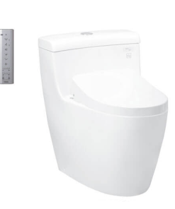 Bàn cầu một khối kèm nắp rửa điện tử WASHLET TOTO MS636CDRW12