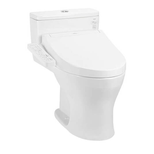 Bàn cầu một khối kèm nắp rửa điện tử WASHLET TOTO MS855CDW17 - 1