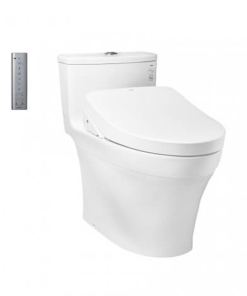 Bàn cầu một khối kèm nắp rửa điện tử WASHLET TOTO MS885CDW12