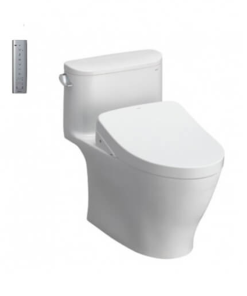 Bàn cầu một khối kèm nắp rửa điện tử WASHLET TOTO MS887CRW12