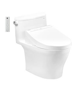 Bàn cầu một khối kèm nắp rửa điện tử WASHLET TOTO MS887CRW15