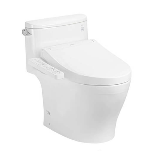 Bàn cầu một khối kèm nắp rửa điện tử WASHLET TOTO MS887RW6 - 1