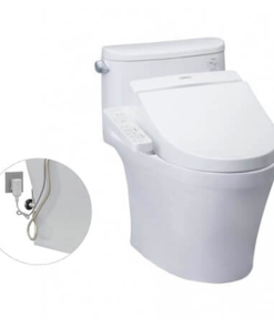 Bàn cầu một khối kèm nắp rửa điện tử WASHLET TOTO MS887RW7