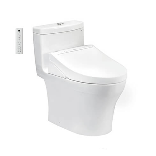 Bàn cầu một khối kèm nắp rửa điện tử WASHLET TOTO MS889CDRW15 - 1