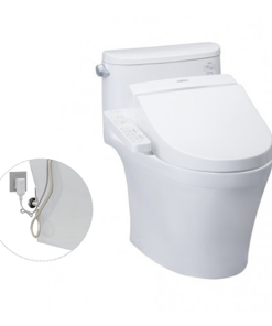 Bàn cầu một khối kèm nắp rửa điện tử WASHLET TOTO MS889DRW7
