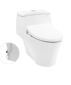 Bàn cầu một khối nắp đóng êm kèm vòi rửa nước lạnh TCW1211A TOTO CW823RAE4