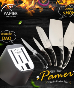 BỘ DAO 5 MÓN THÉP CAO CẤP PAMER PM-D05