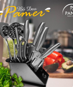 BỘ DAO 9 MÓN THÉP CAO CẤP PAMER PM-D09 - 8 BỘ DAO 9 MÓN THÉP CAO CẤP PAMER PM-D09 - 7